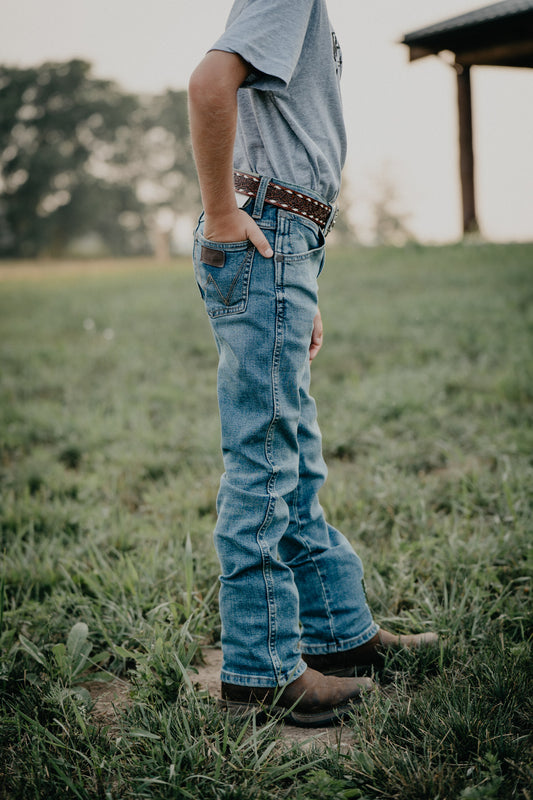'Carson' Boy's Retro Slim Straight Jeans by Wrangler (Slim & Reg. Fit)