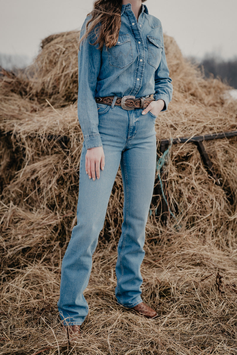 'Camila' Ultra High Rise Rodeo Bootcut Jean by Wrangler (24-35; Inseams 32-38)