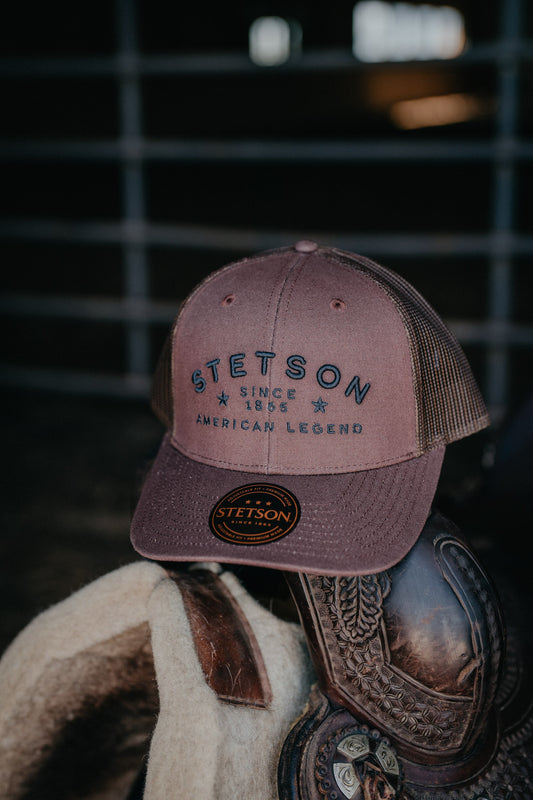 Stetson 3D American Legend Oxblood Ball Cap