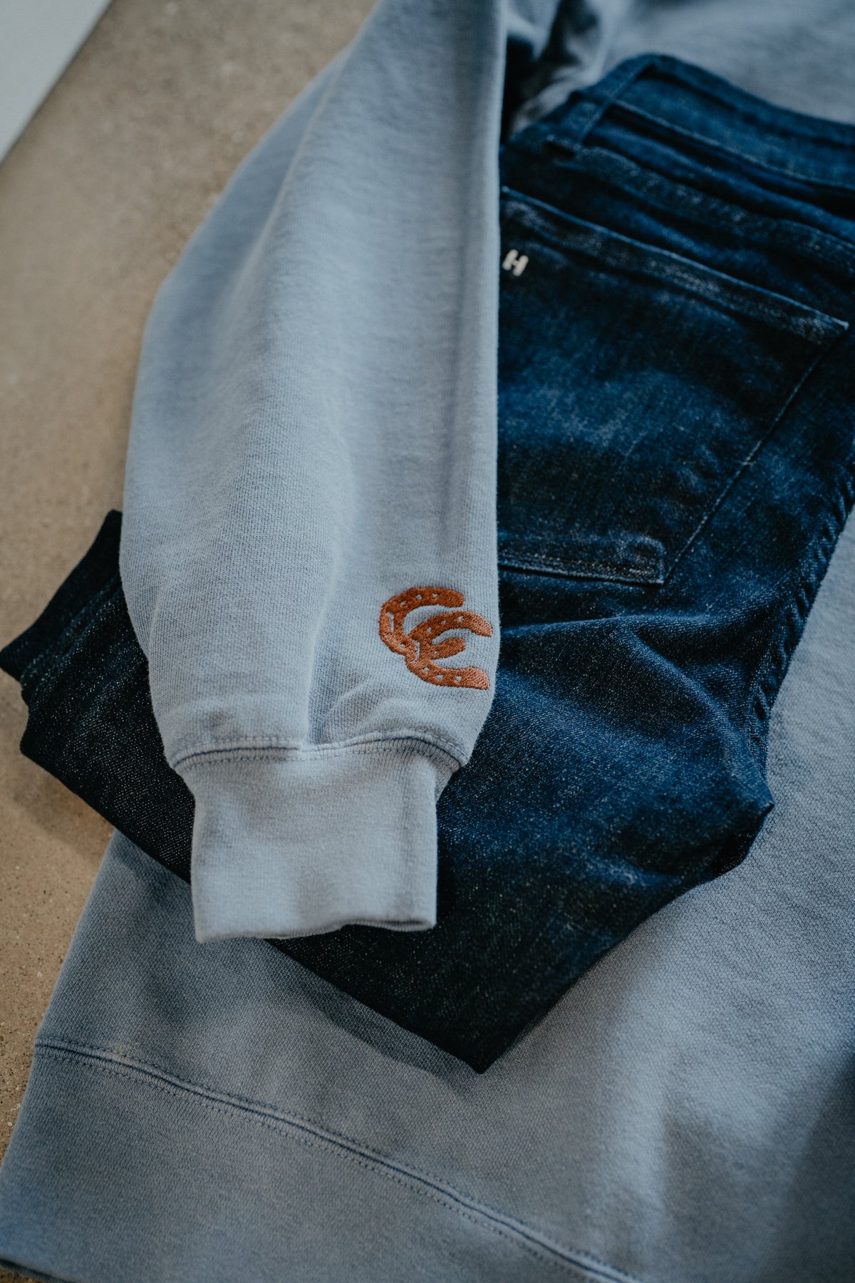 Cold Cactus 'Branding Pen' Patch Embroidered Unisex Quarter Zip