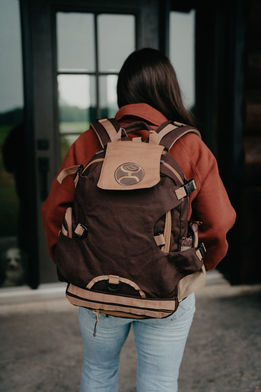 'Mule' Hooey Backpack Brown with Tan Accents