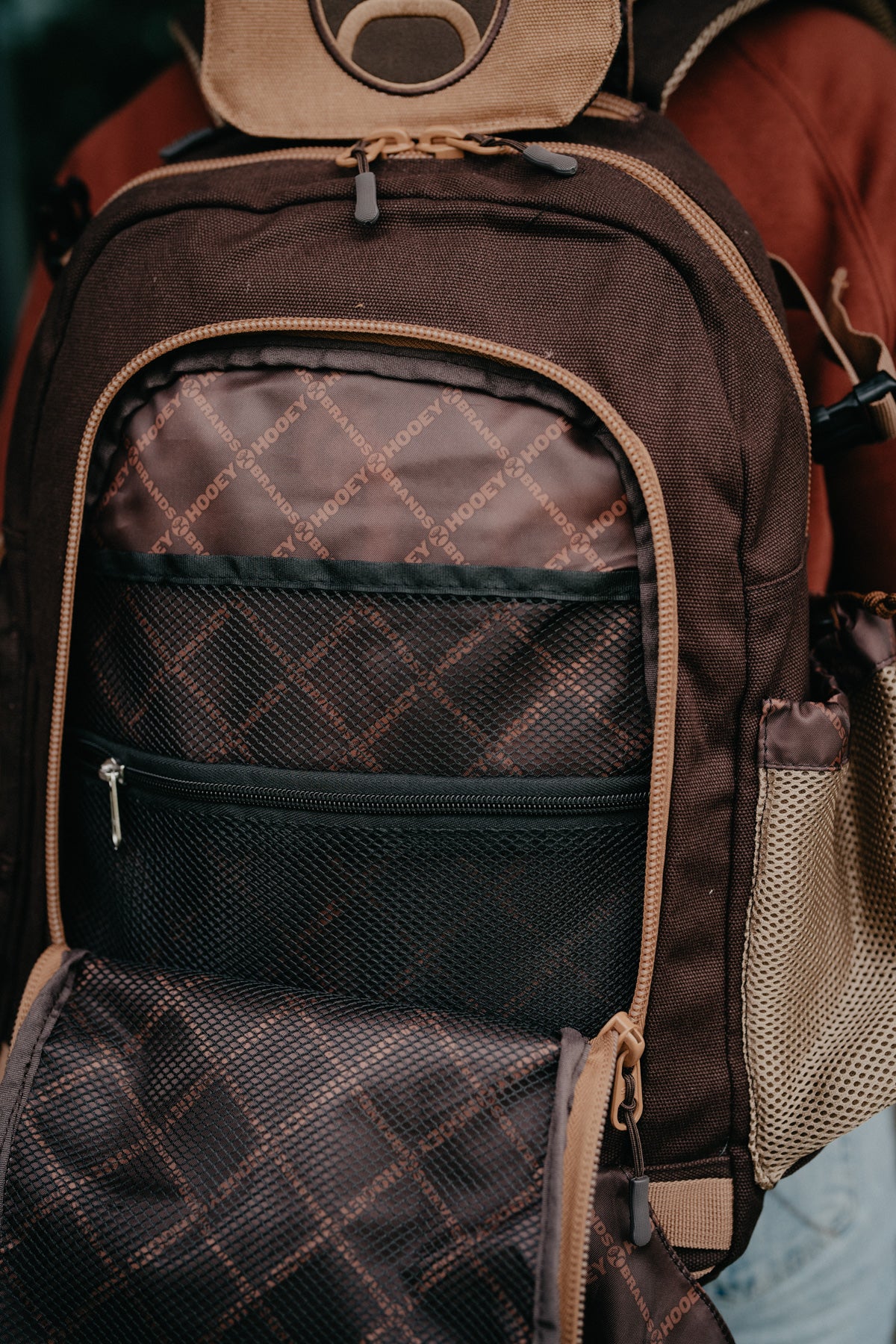 'Mule' Hooey Backpack Brown with Tan Accents
