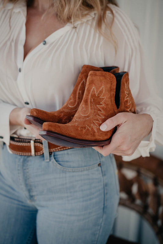 Ariat Dixon Ankle Bootie - Penny Suede (Size 6.5 ONLY)