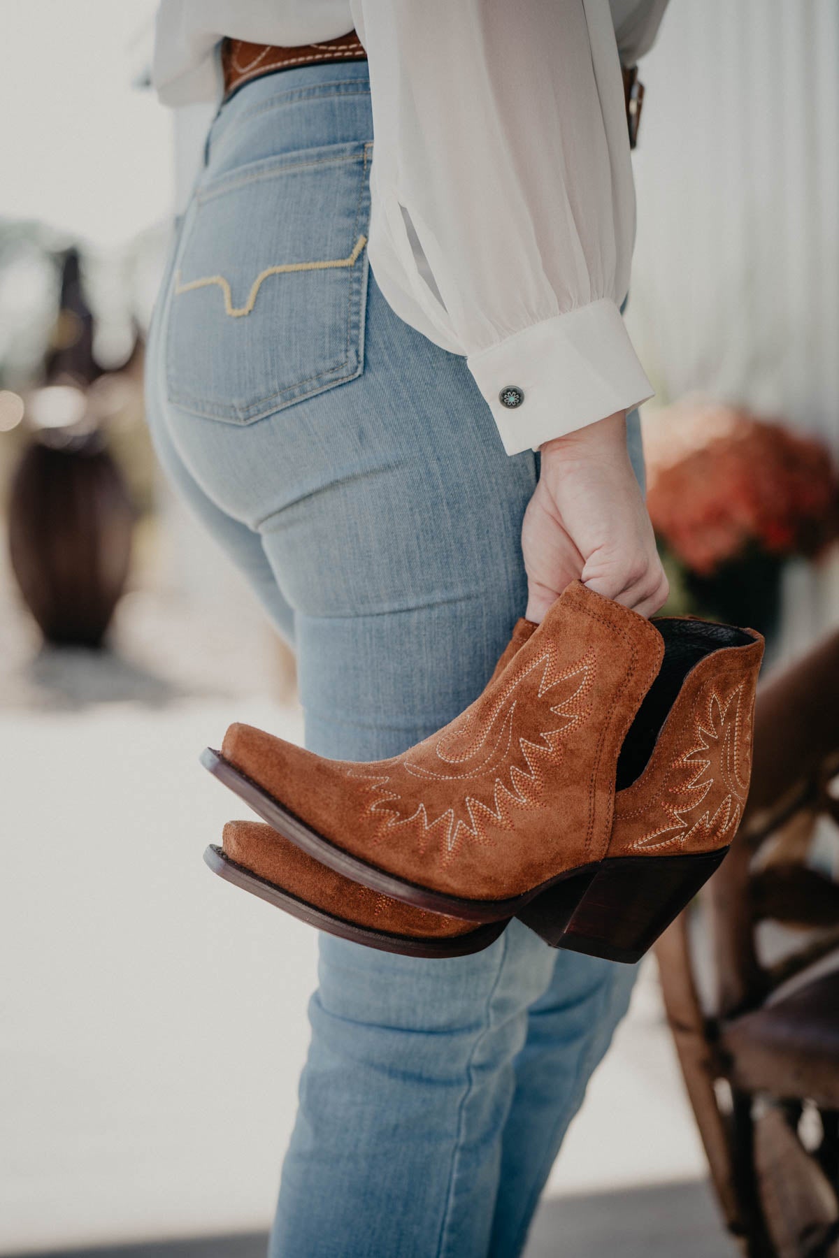 Ariat Dixon Ankle Bootie - Penny Suede (Size 6.5 ONLY)
