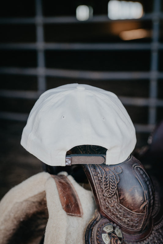 'Decoy' Cream 5-Panel Trucker with Brown Logo By Hooey