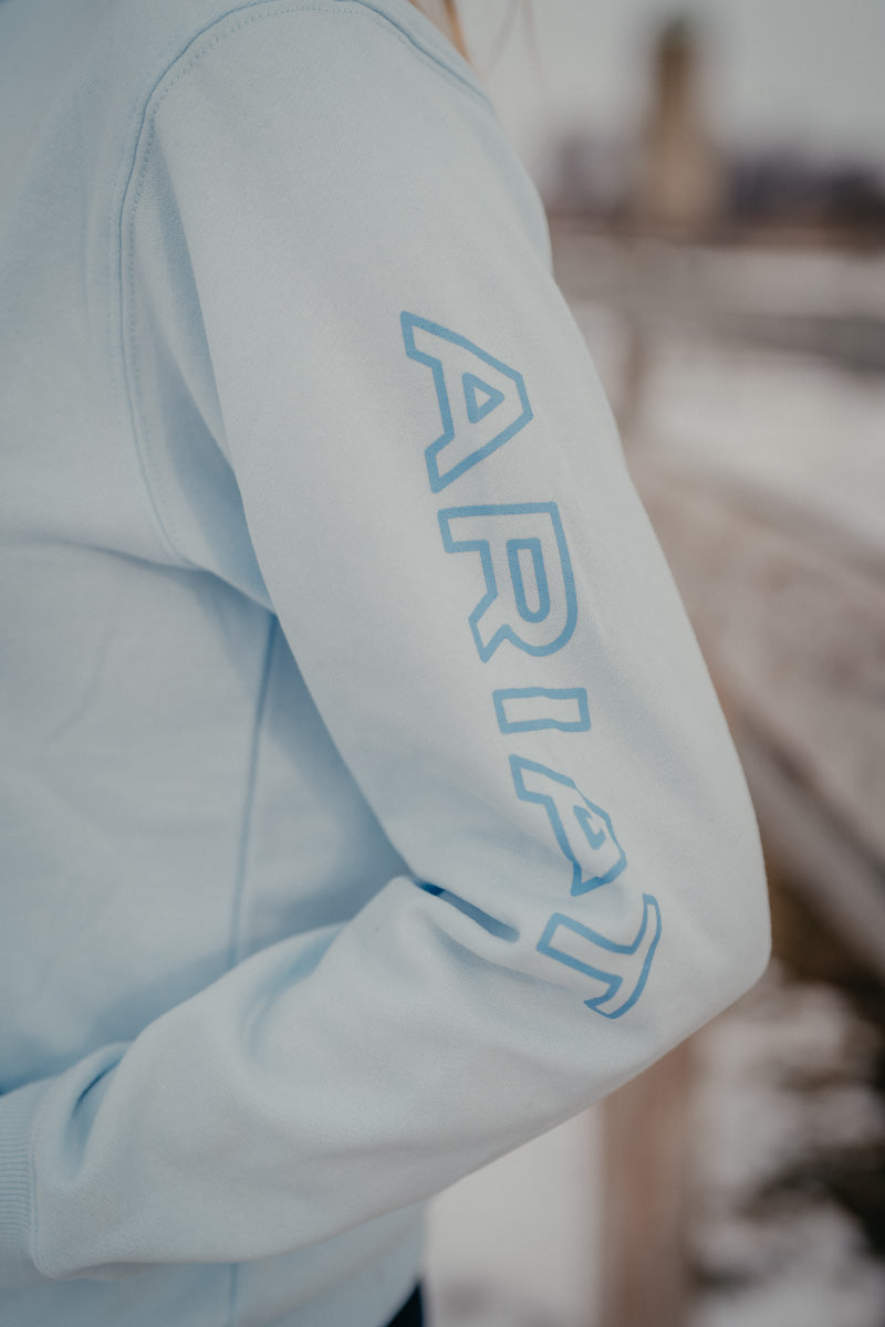 'Fiona' Women's Ariat Foundation Logo 1/2 Zip Sweatshirt (XS-XXL)