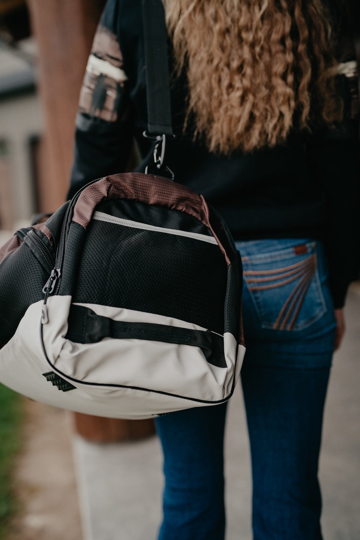 'Competitor' Hooey Duffle Bag - Chocolate with Black/Grey Accents