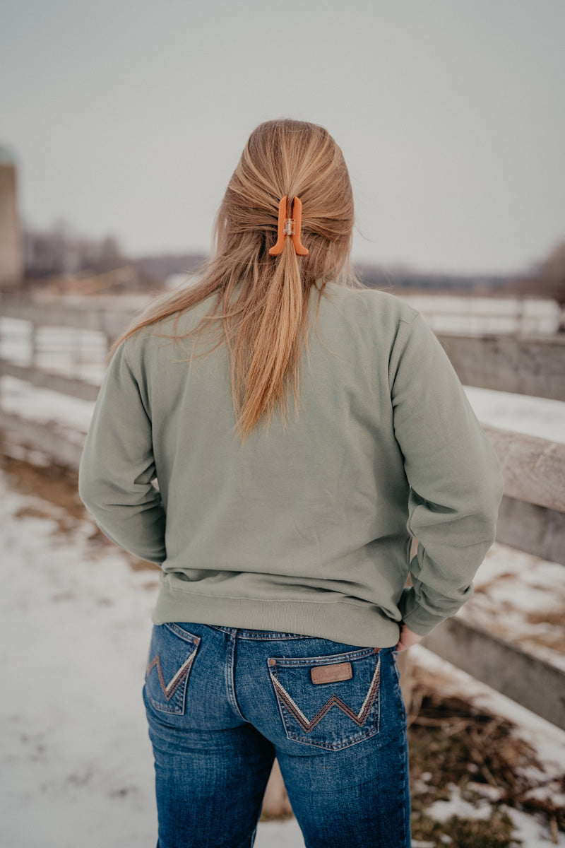 'Fiona' Women's Ariat Foundation Logo 1/2 Zip Sweatshirt (XS-XXL)