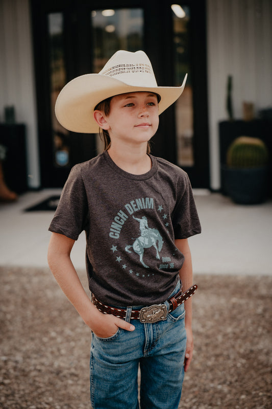 Youth Boys "Rodeo Since '96" CINCH Charcoal T-Shirt