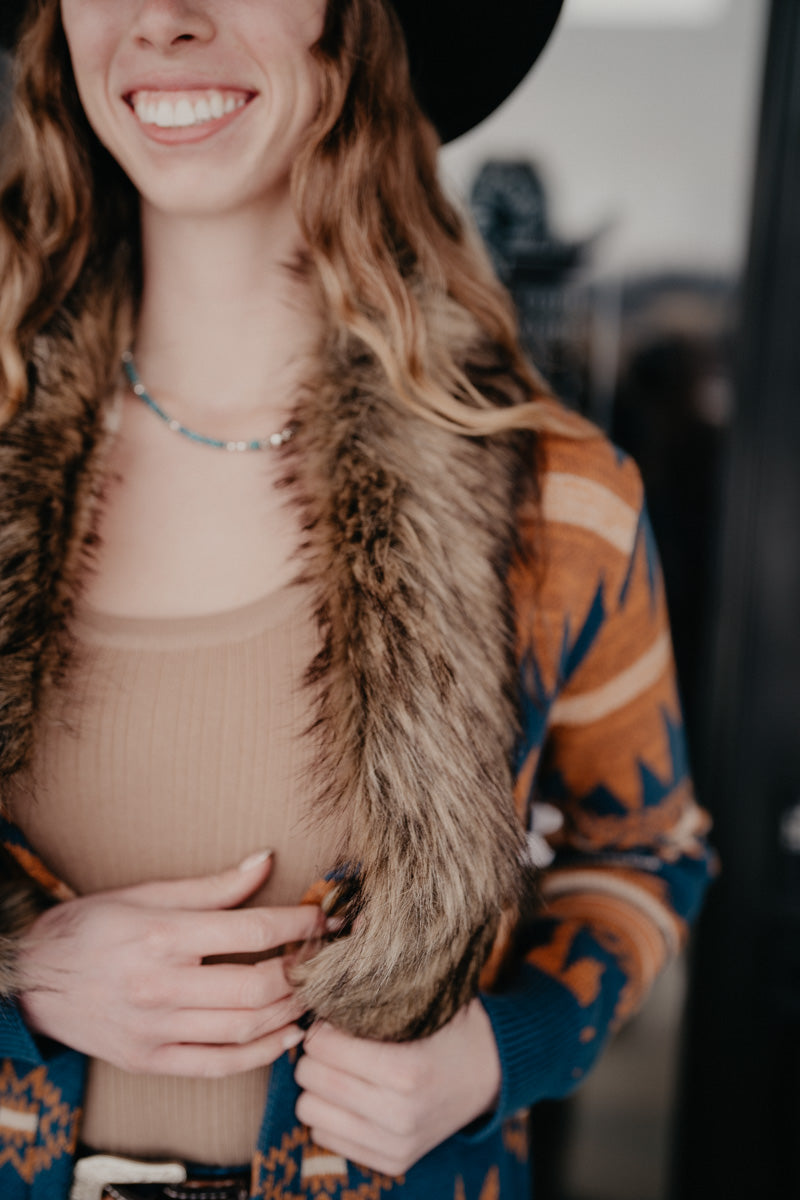 'Azlyn' Aztec Sweater Cardigan by Panhandle Slim (XS-XXL)