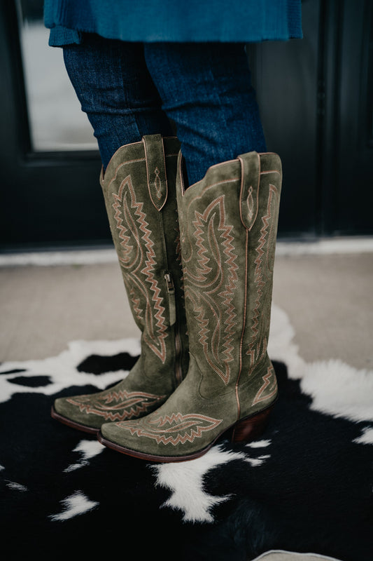 {Soft Olive} Casanova Tall Western Boot by Ariat (Sizes 6-10 B width)