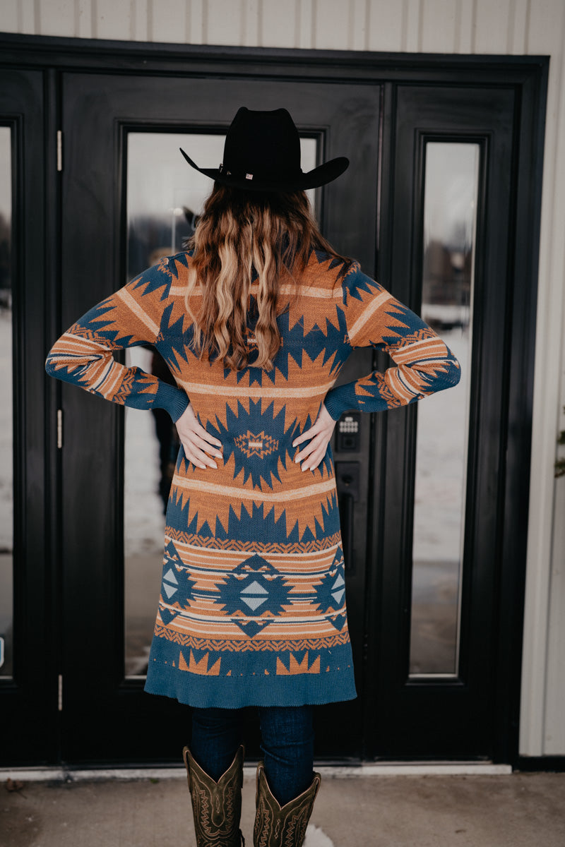 'Azlyn' Aztec Sweater Cardigan by Panhandle Slim (XS-XXL)