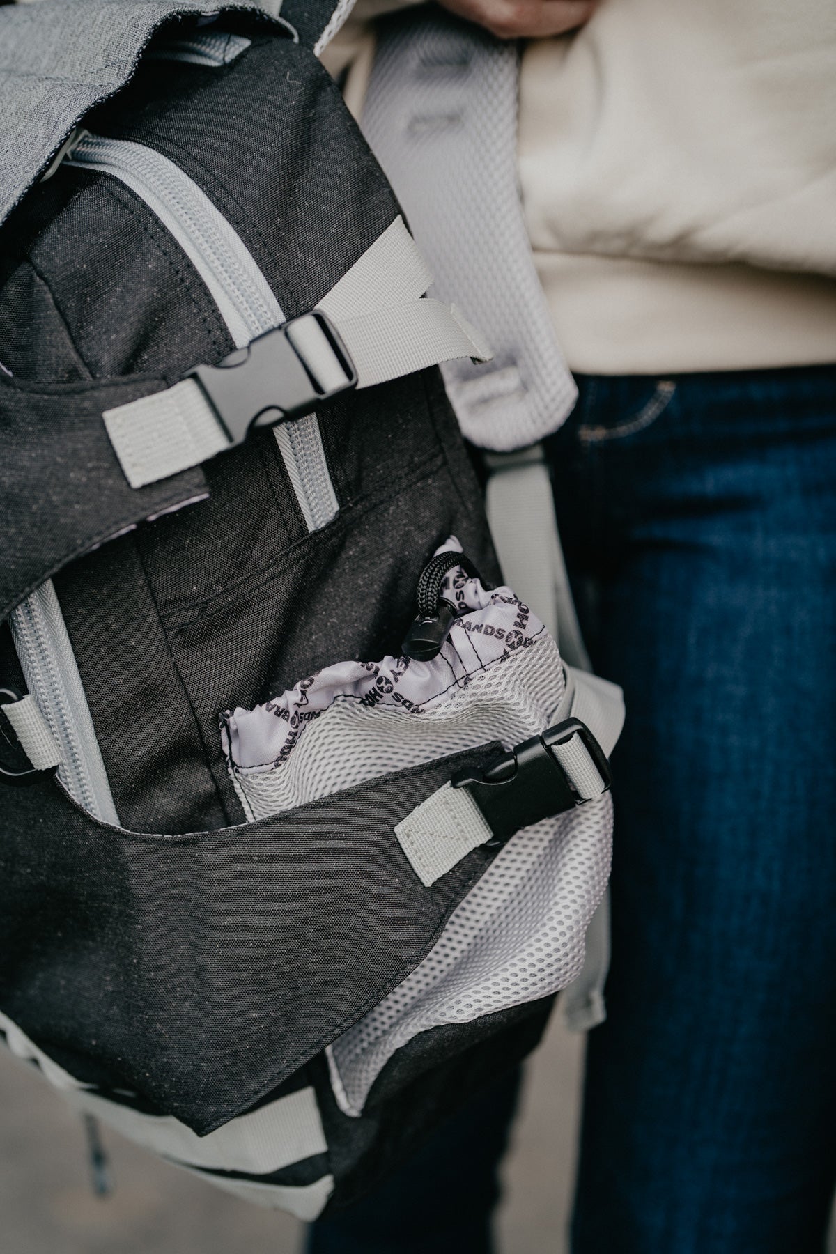 'Mule' Hooey Backpack Black with Grey Accents