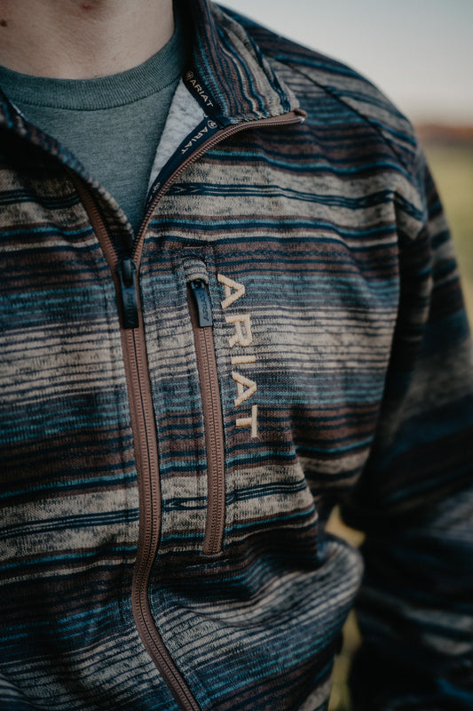 'Caldwell' Men's Brazil Nut Full Zip Sweater