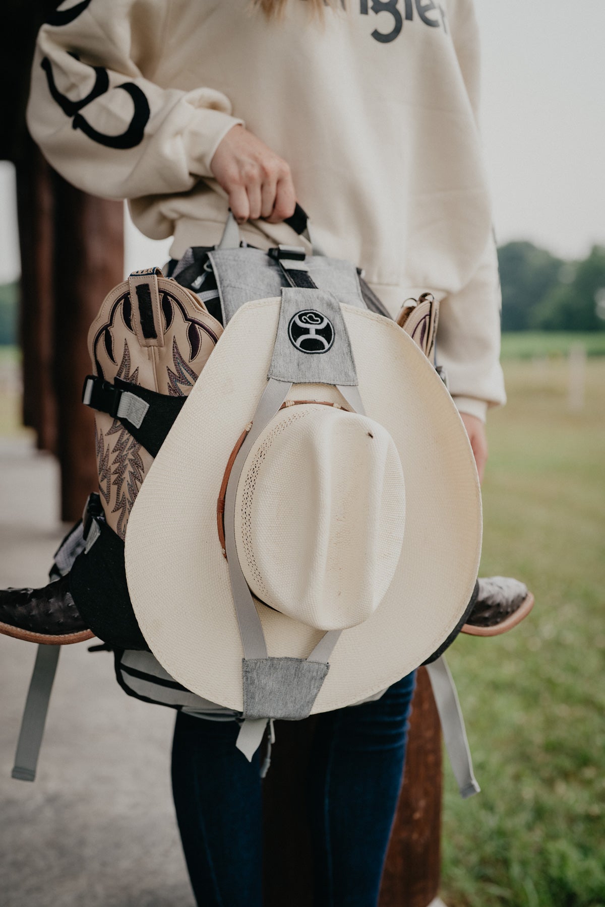 'Mule' Hooey Backpack Black with Grey Accents