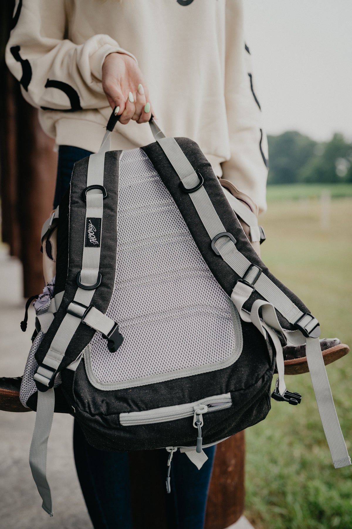 'Mule' Hooey Backpack Black with Grey Accents