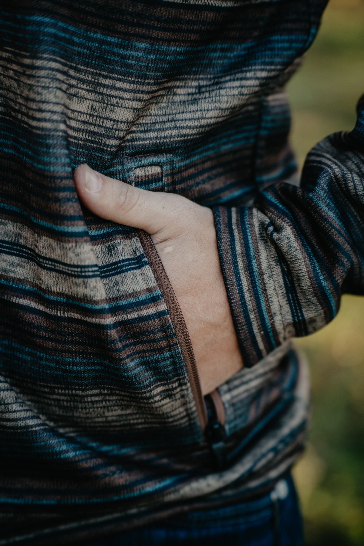 'Caldwell' Men's Brazil Nut Full Zip Sweater