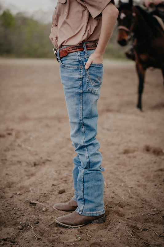 'Rylie' Boy's Retro Slim Straight Jeans by Wrangler (Slim & Reg. Fit)