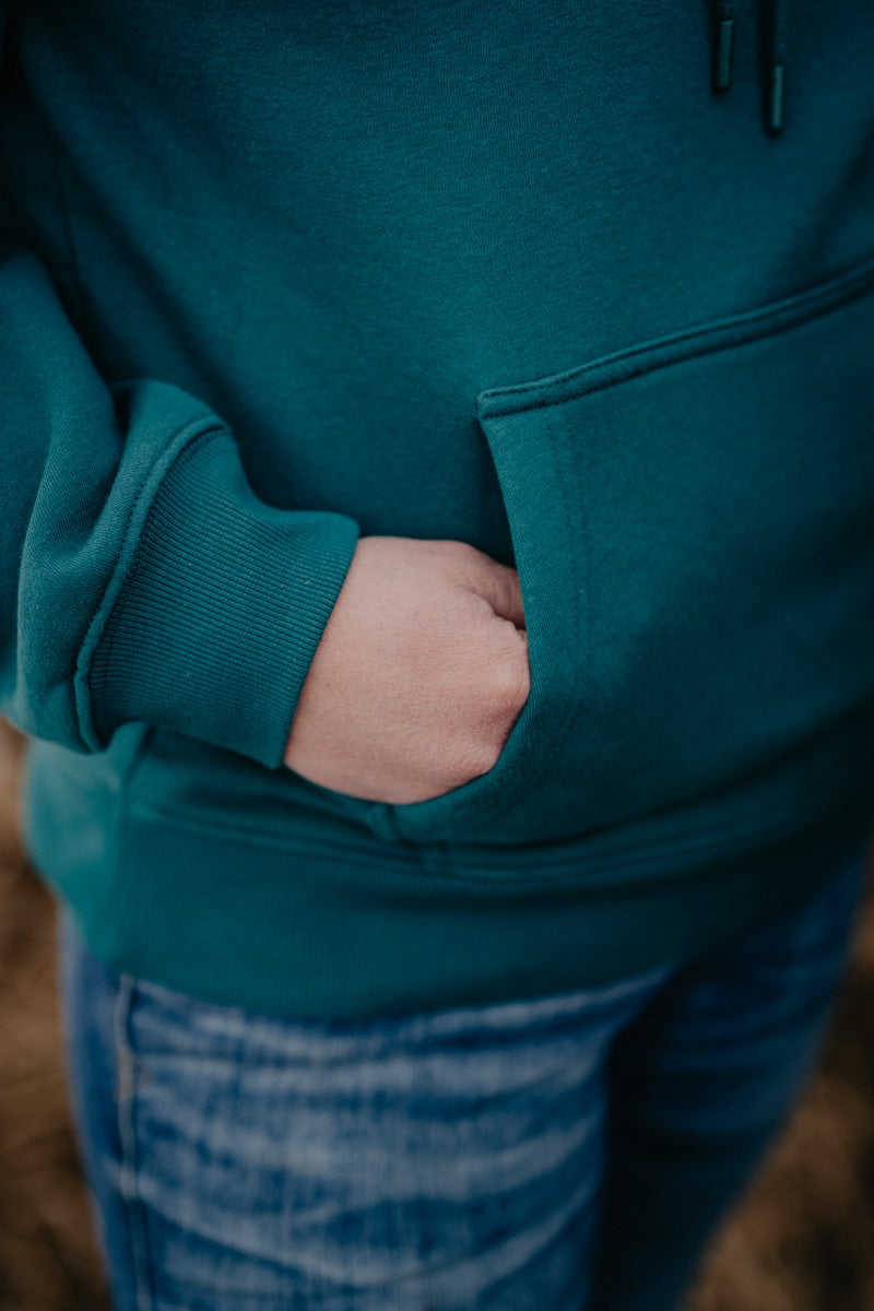 'Tyra' Women's Wrangler Retro Teal Hoodie (XS-XXL)