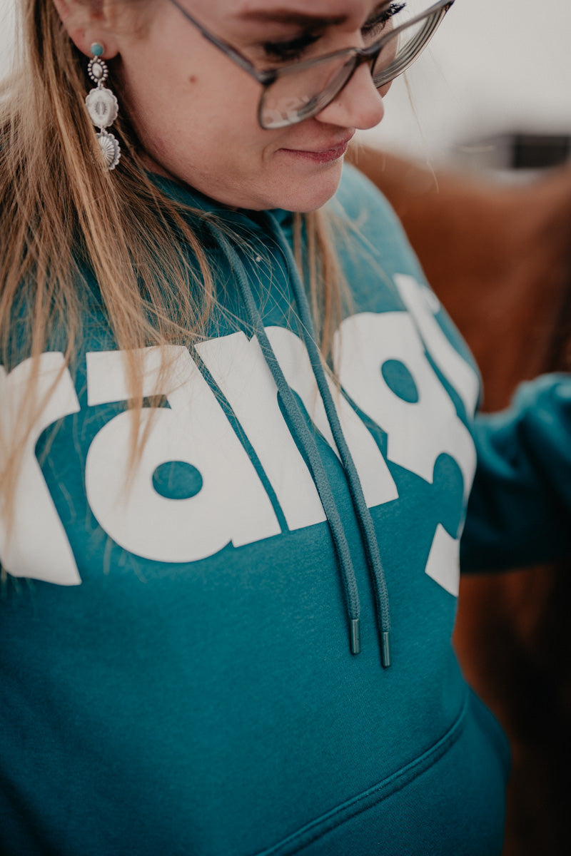 'Tyra' Women's Wrangler Retro Teal Hoodie (XS-XXL)