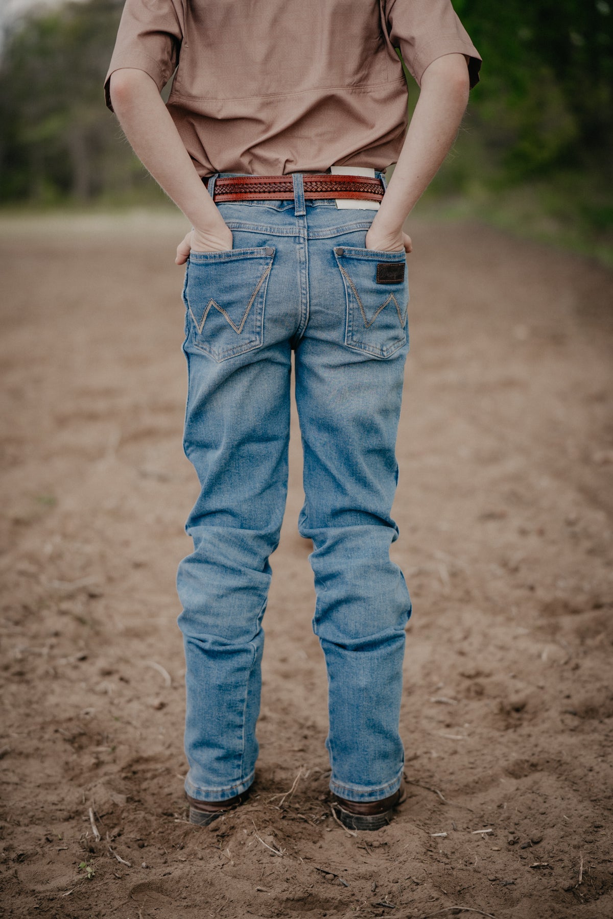 'Rylie' Boy's Retro Slim Straight Jeans by Wrangler (Slim & Reg. Fit)