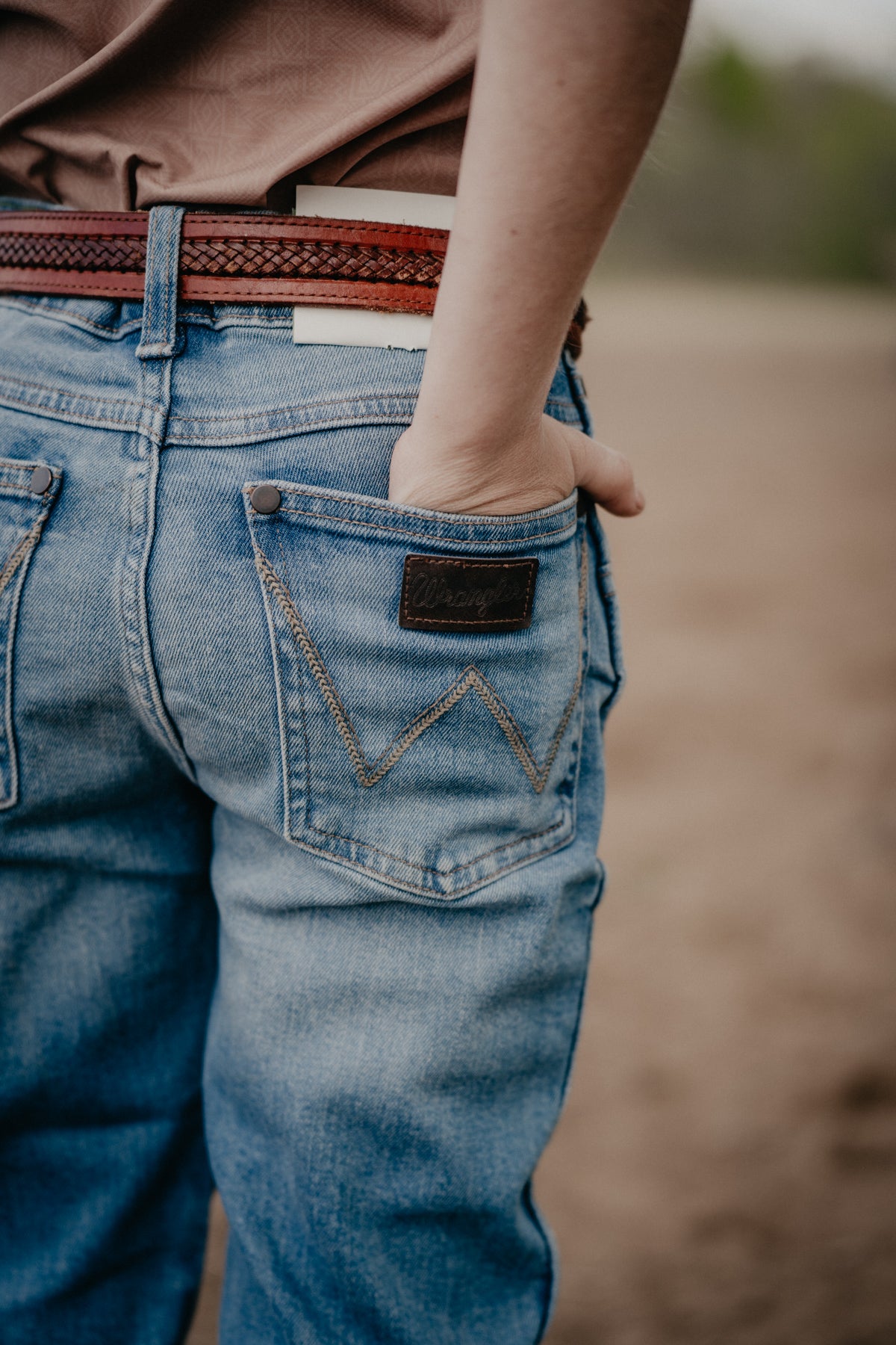 'Rylie' Boy's Retro Slim Straight Jeans by Wrangler (Slim & Reg. Fit)