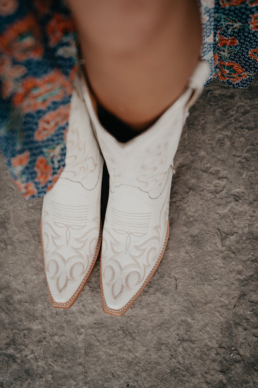 'Hazen' Ivory Pearl Ariat X-Toe Cowboy Boot