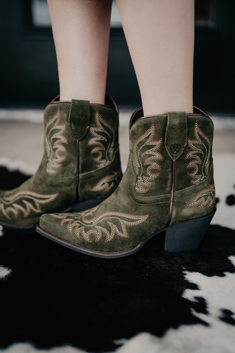 'Chandler' Ariat X-Toe Bootie {Soft Olive} Sizes 6-10