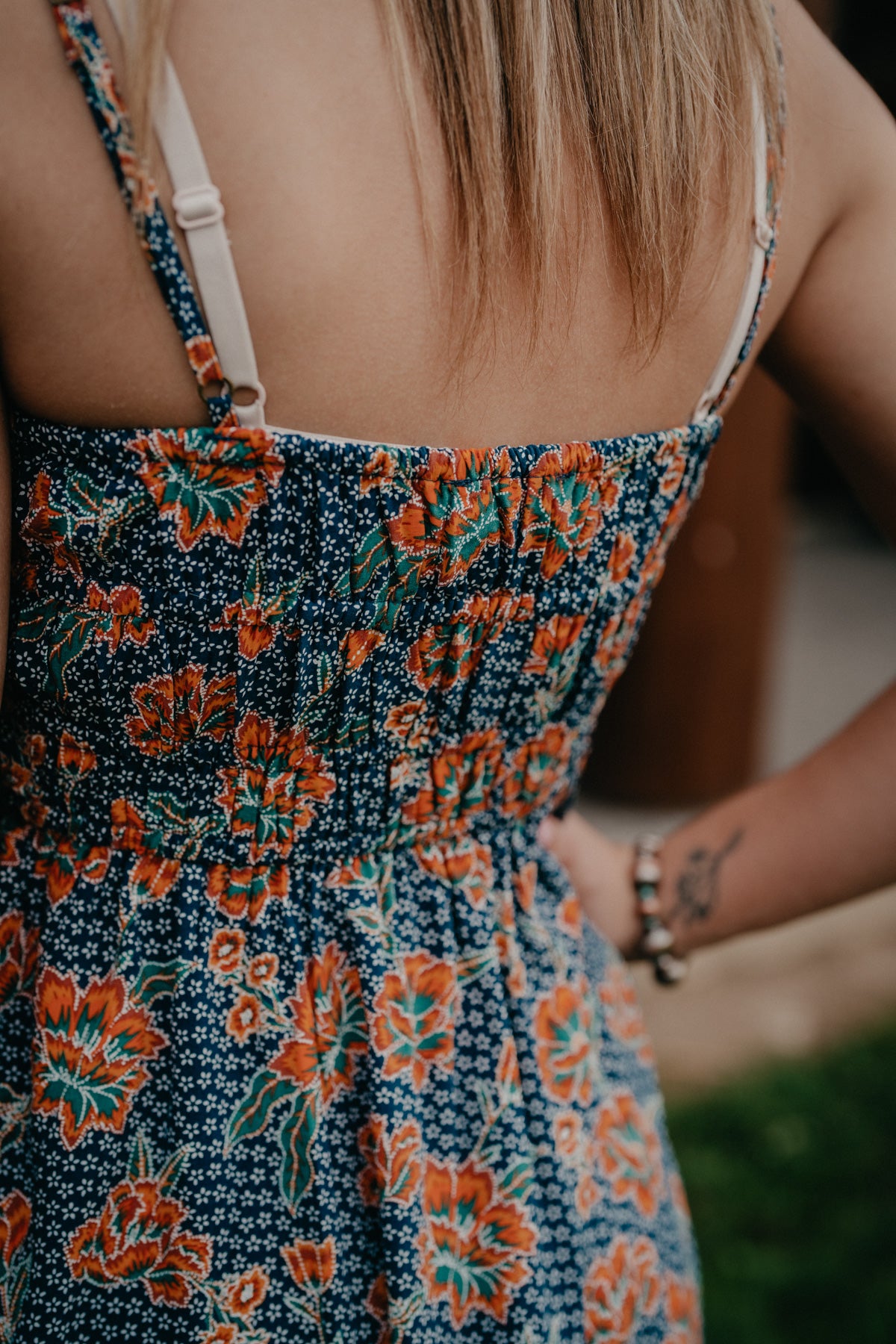 'Nyla' Floral Printed Midi Dress by Rock and Roll Denim