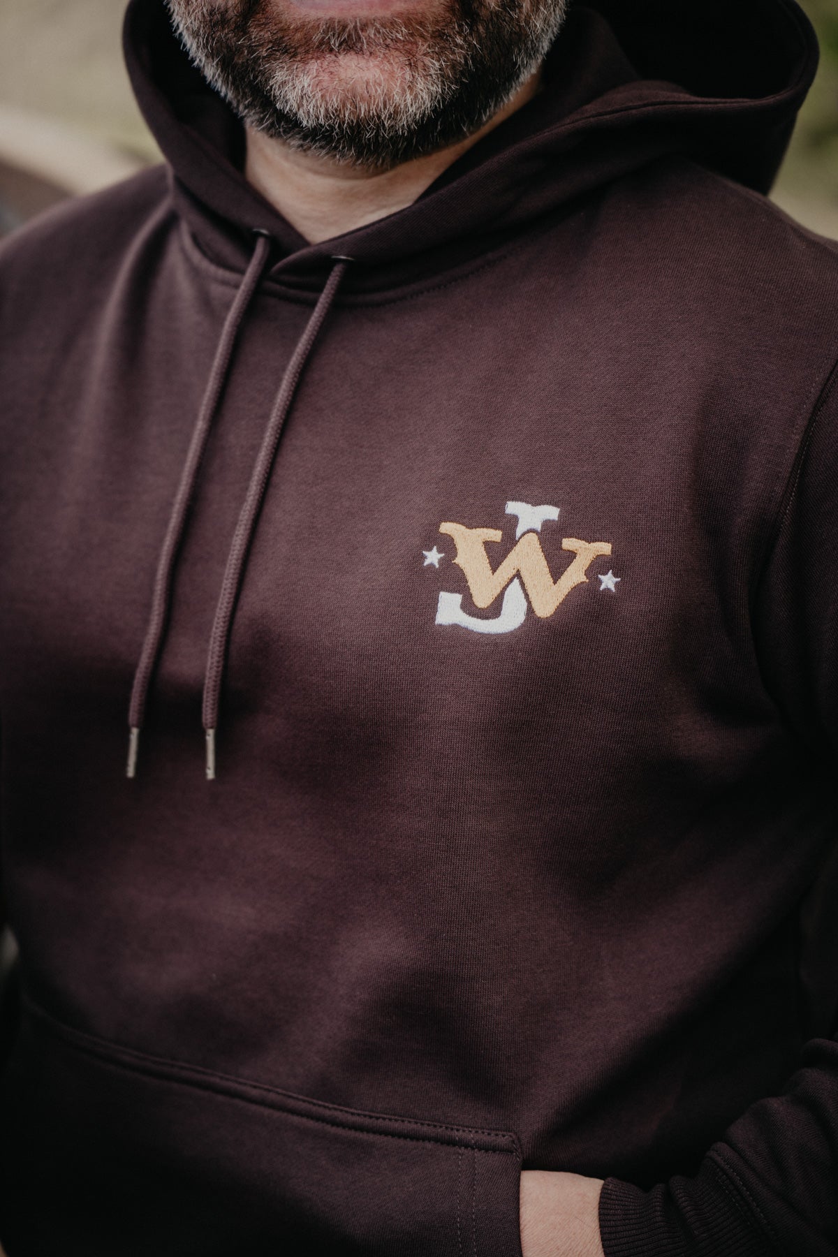 'JW Cattle Co.' Men's Hooey Chocolate Brown John Wayne Hoodie (S-XXL)