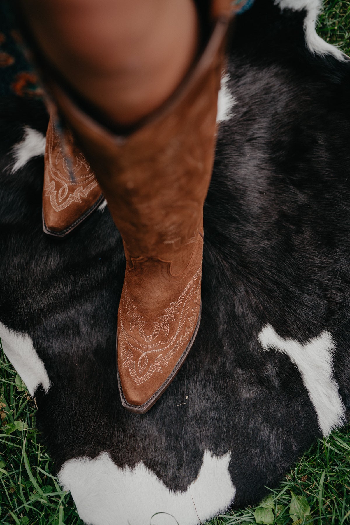Casanova X Toe Tall Boot in Oiled Tan Suede by Ariat