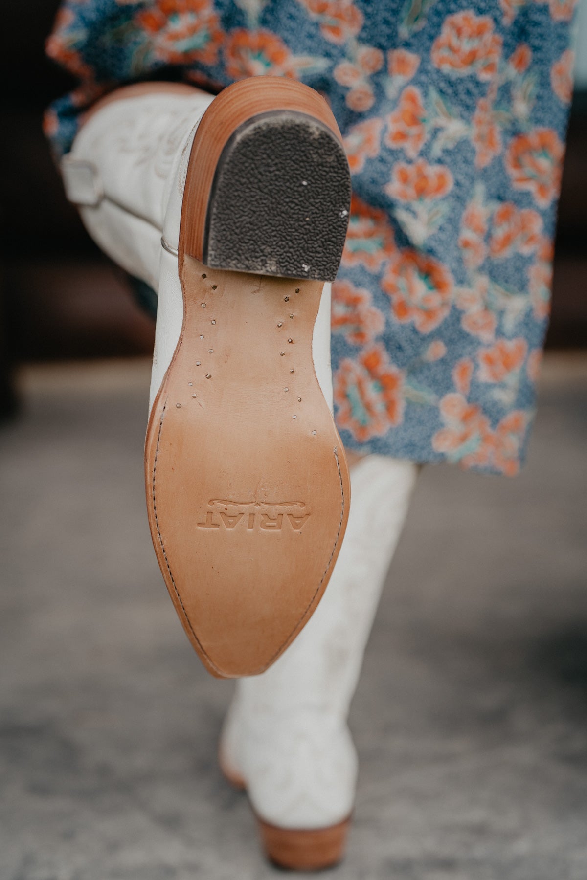 'Hazen' Ivory Pearl Ariat X-Toe Cowboy Boot