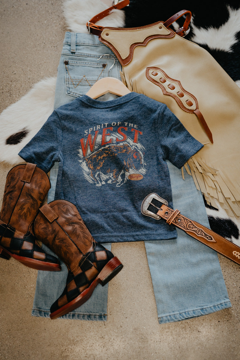'Spirit Of The West' Boy's Tee by Wrangler (XXS-XL)