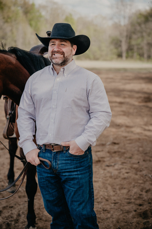'Flint' White CINCH Men's Modern Fit Button Down (S-XXL)