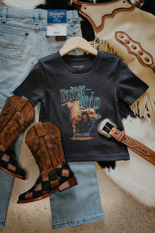 'Buck Wild' Boy's Tee by Wrangler (XXS-XL)