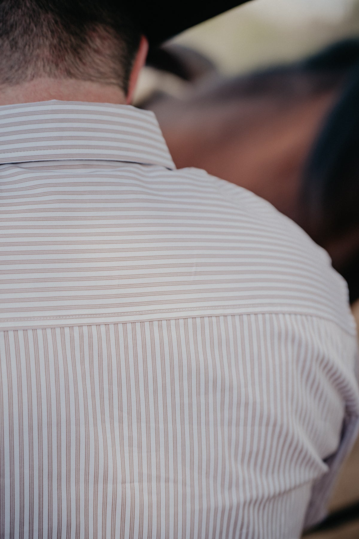 'Flint' White Striped CINCH Men's Modern Fit Button Down (S-XXL)