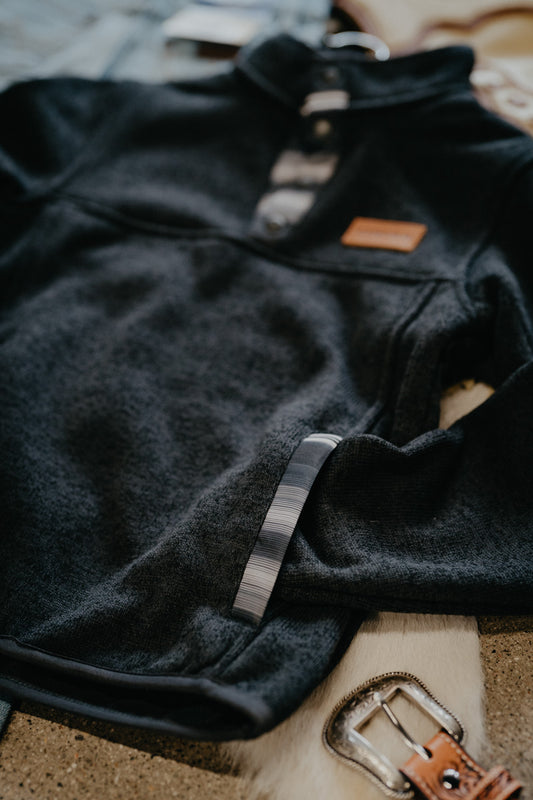 'Cody Jr.' Boy's CINCH Quarter Button Pullover with Aztec Accents