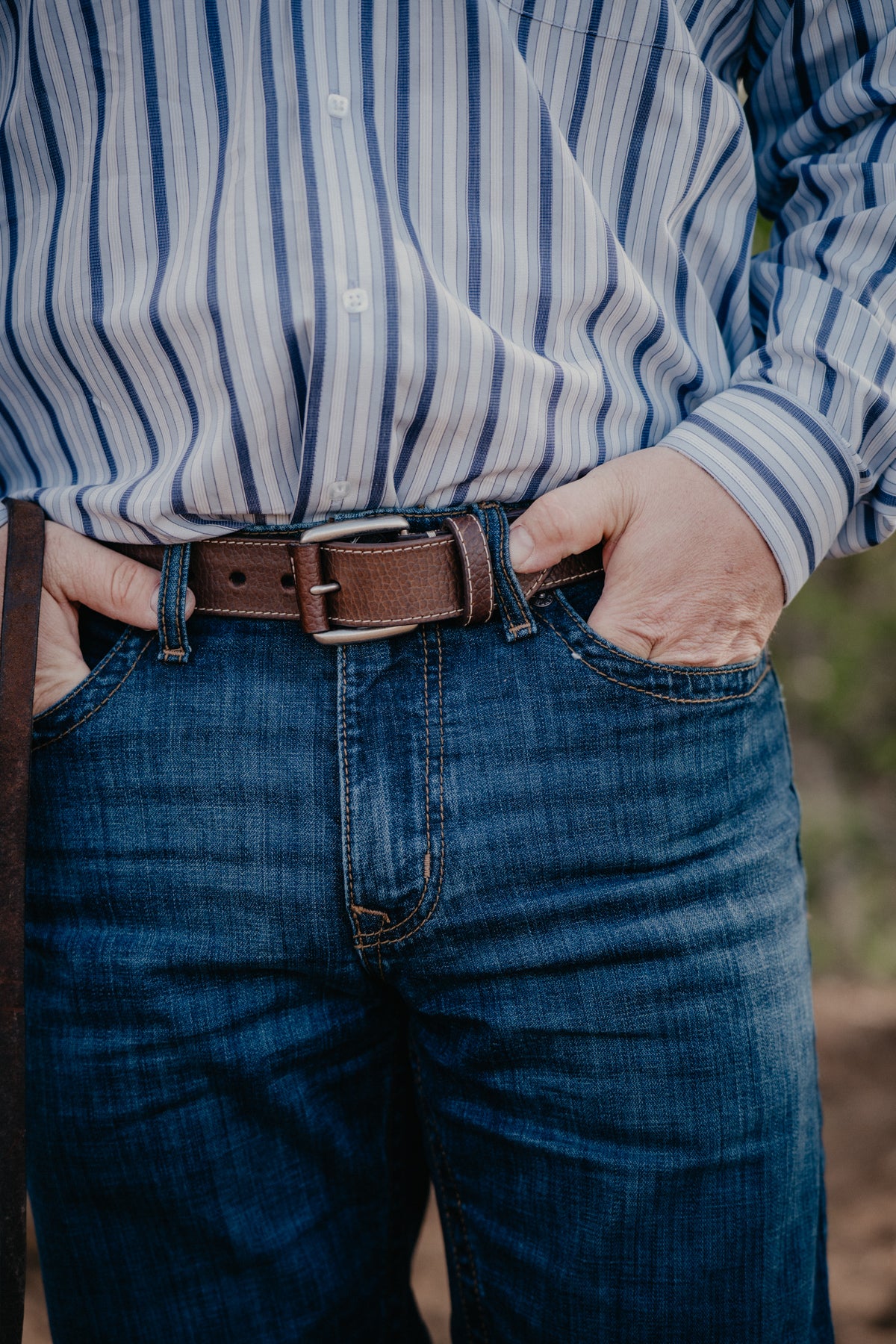 Men's Ariat Single Stitch Belt (32-46)
