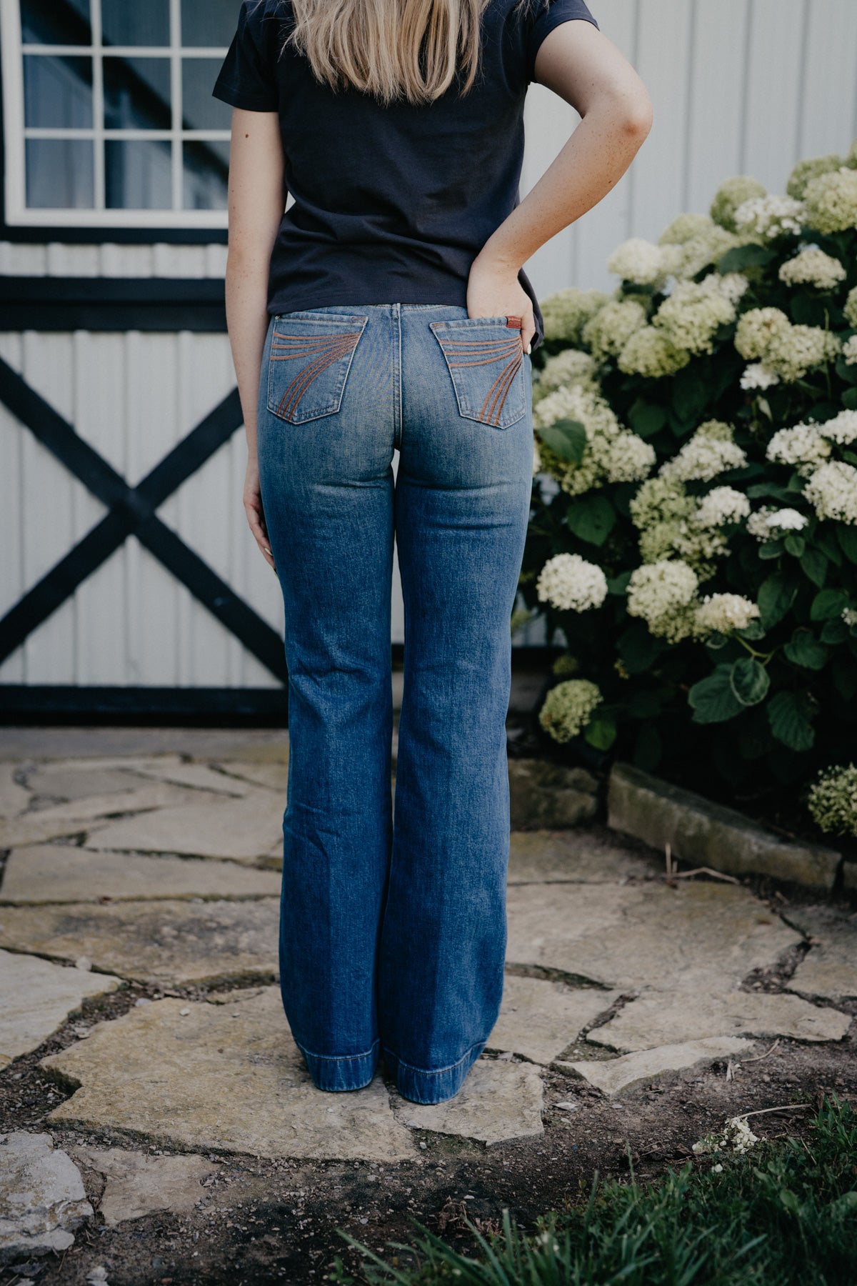'Blue Core' Rusty Caramel Pocket Dojo Trouser by 7FMK