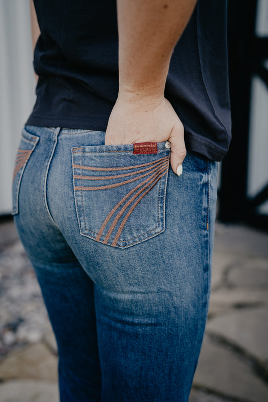 'Blue Core' Rusty Caramel Pocket Dojo Trouser by 7FMK