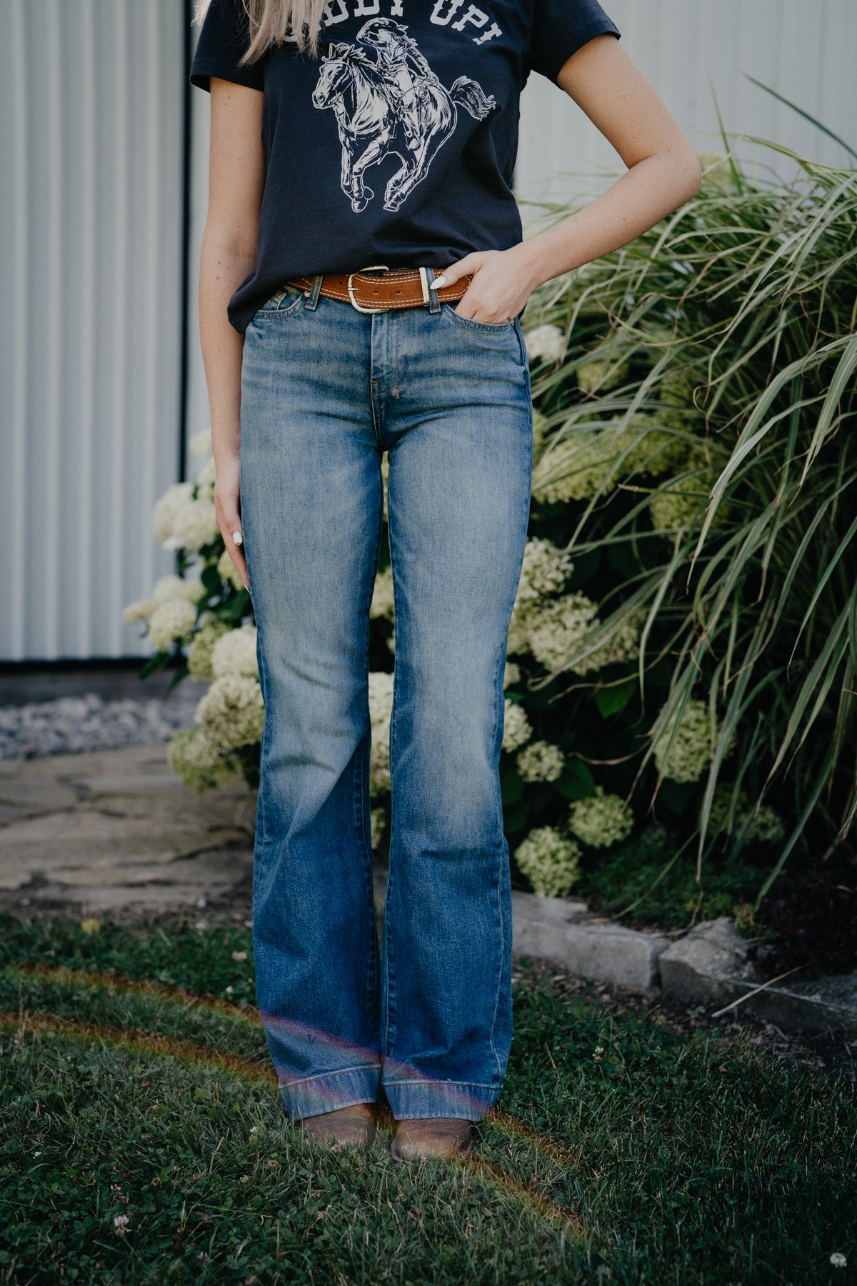 'Blue Core' Rusty Caramel Pocket Dojo Trouser by 7FMK
