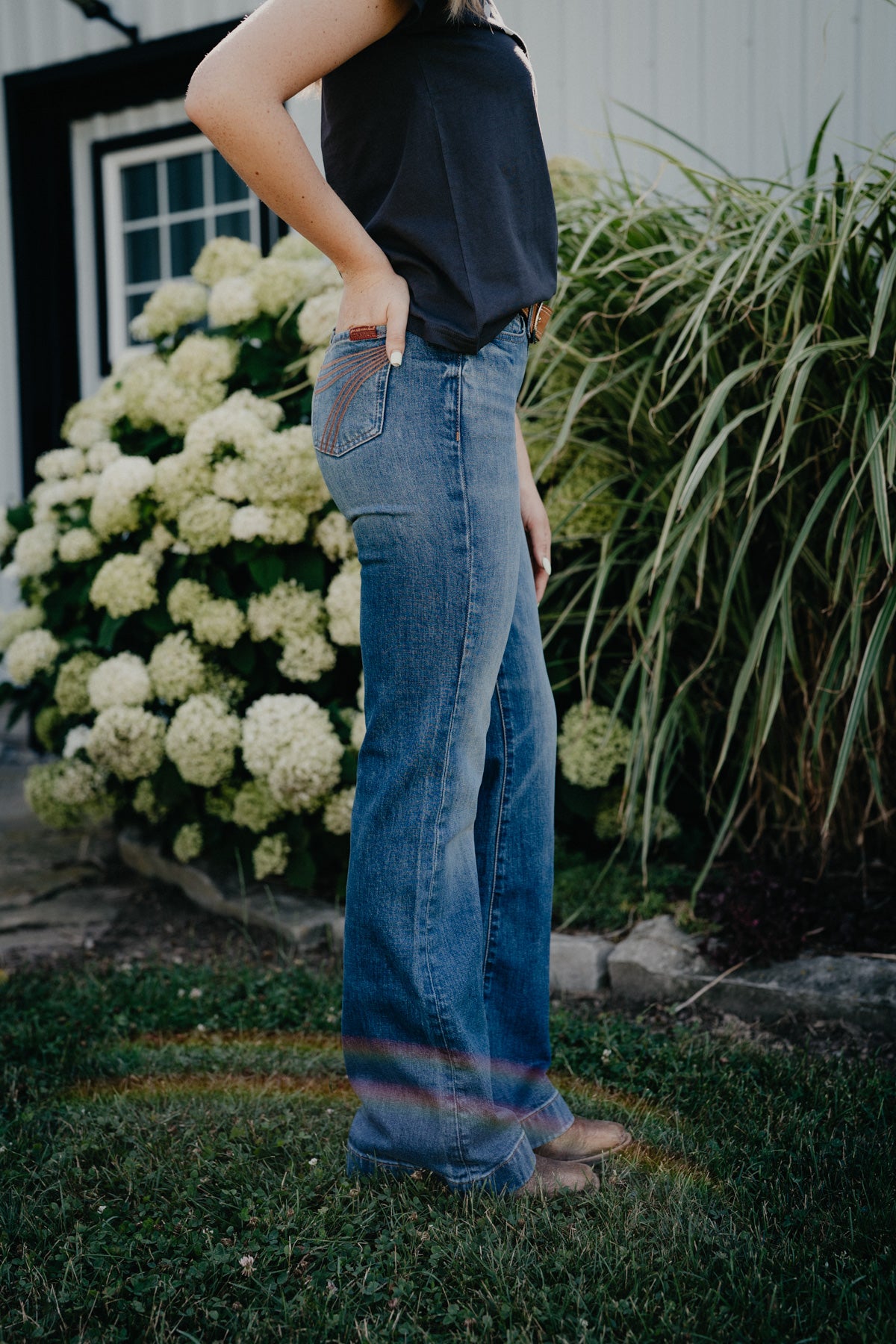 'Blue Core' Rusty Caramel Pocket Dojo Trouser by 7FMK