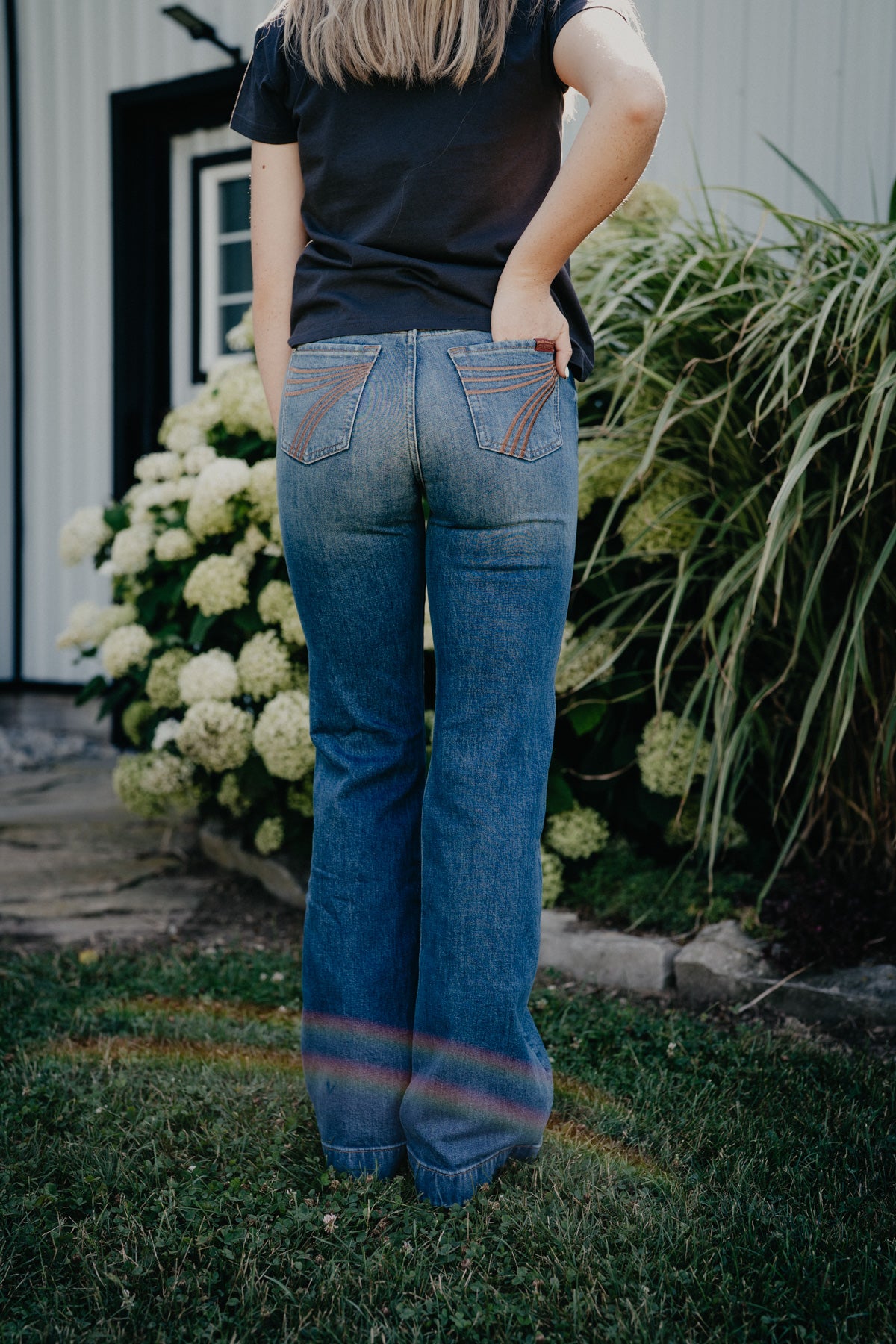 'Blue Core' Rusty Caramel Pocket Dojo Trouser by 7FMK