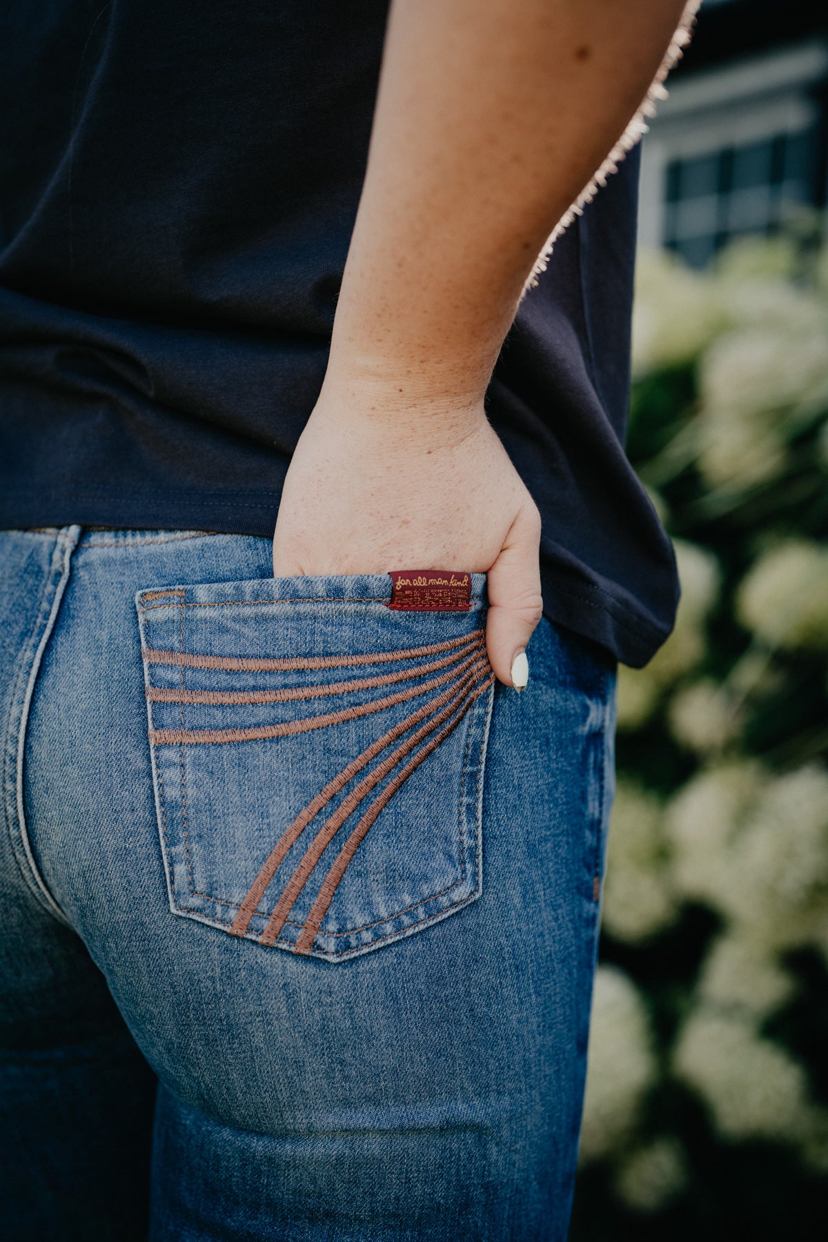 'Blue Core' Rusty Caramel Pocket Dojo Trouser by 7FMK