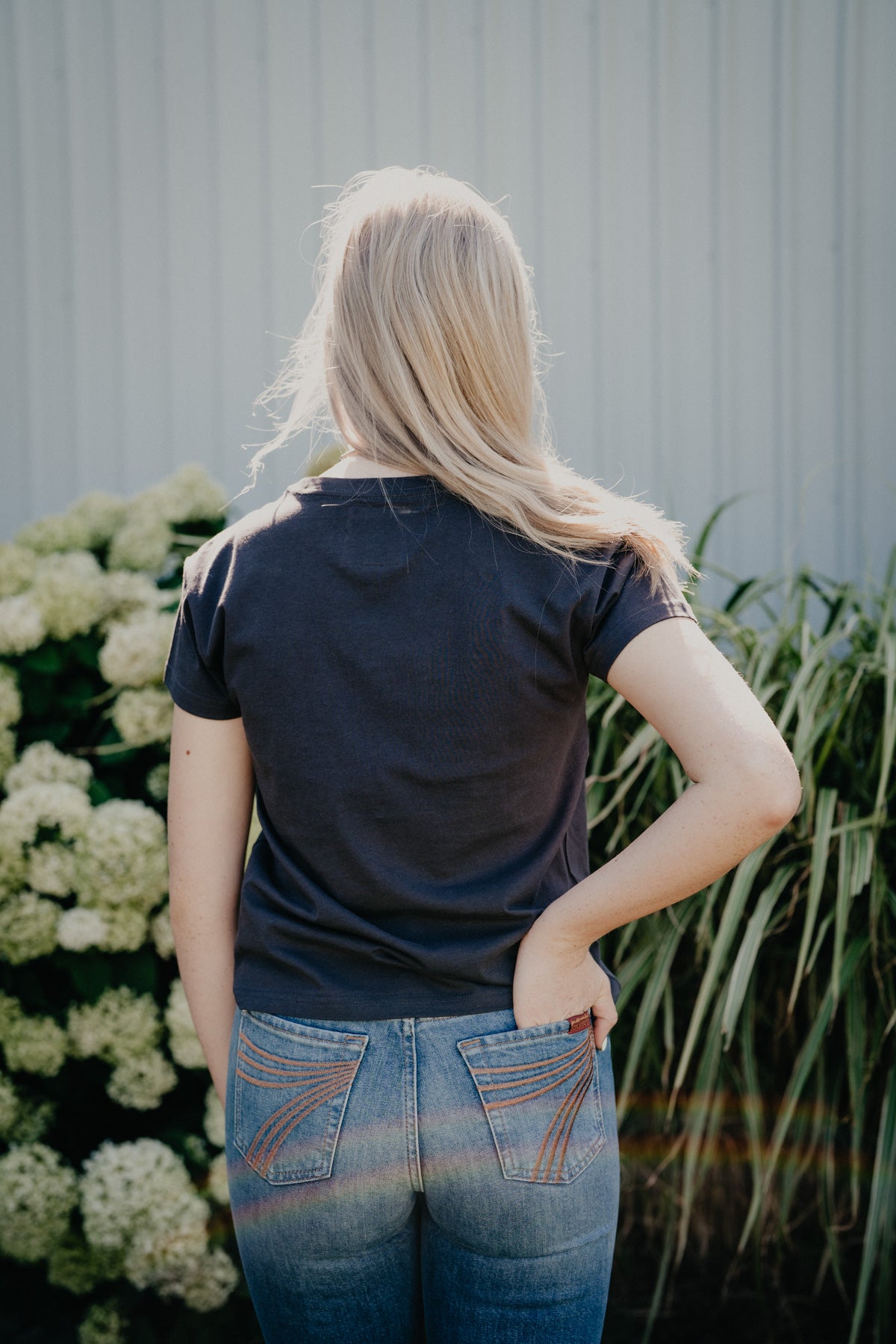 'Giddy Up' Women's Lainey Wilson X Wrangler Black T-Shirt