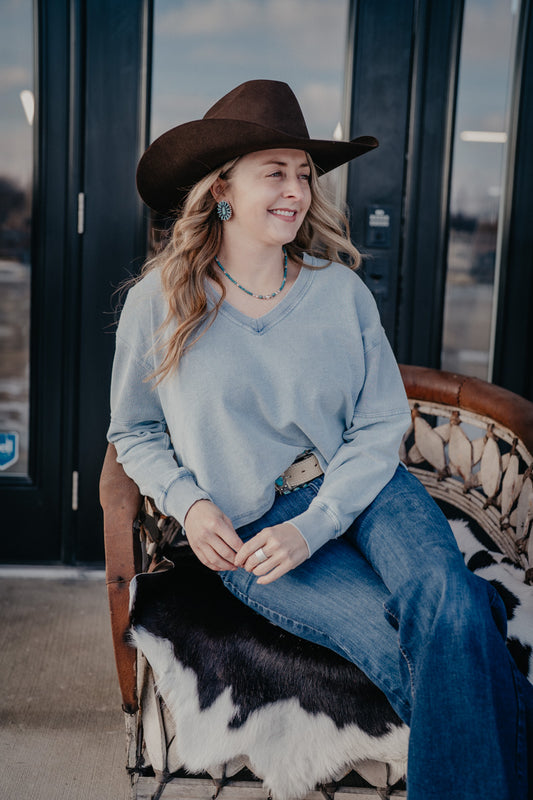 'Daphne' Delphine Knit Denim Sweater by Z Supply (XS-XL)