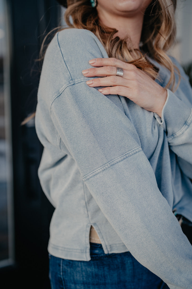 'Daphne' Delphine Knit Denim Sweater by Z Supply (XS-XL)