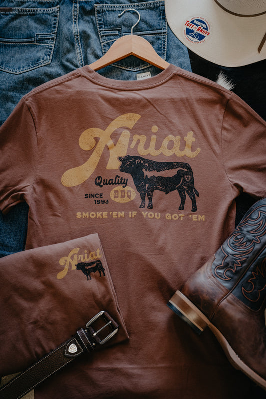 'BBQ Smoke' Ariat Men's T-Shirt (S-XXL)