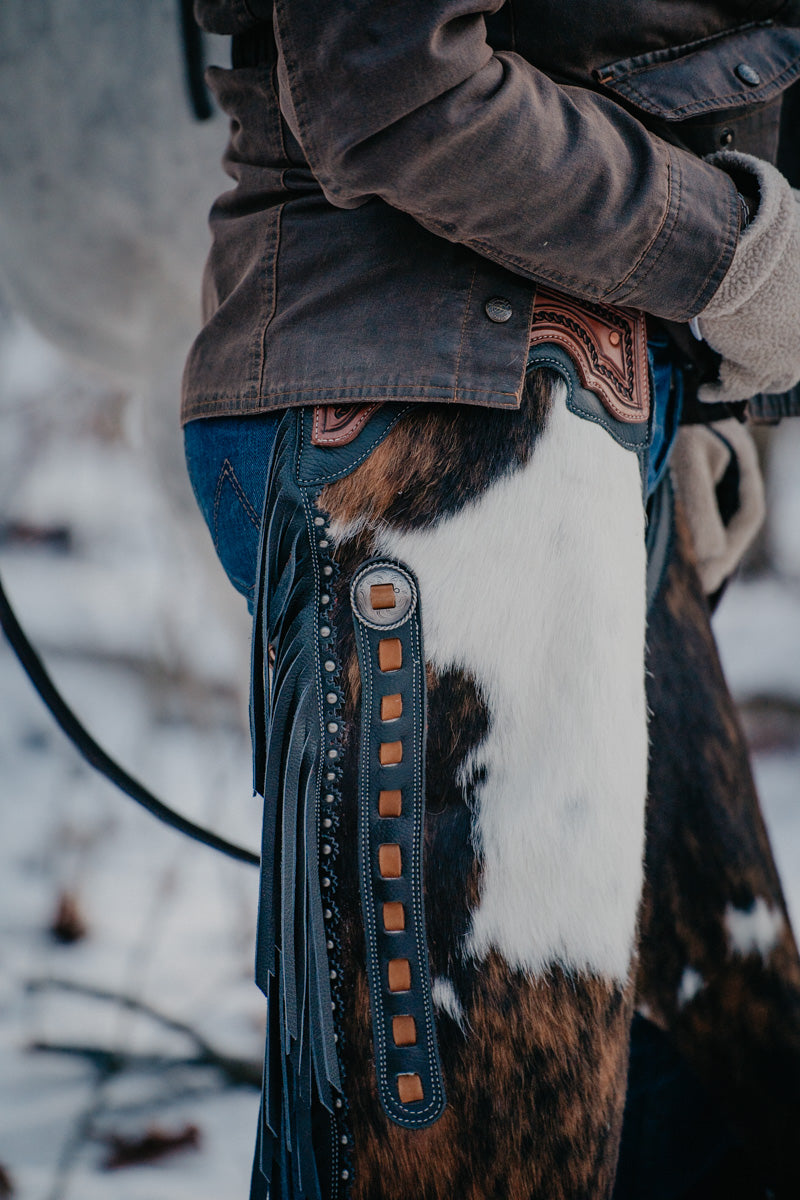 Adult Leather & Cowhide Chinks with Pocket