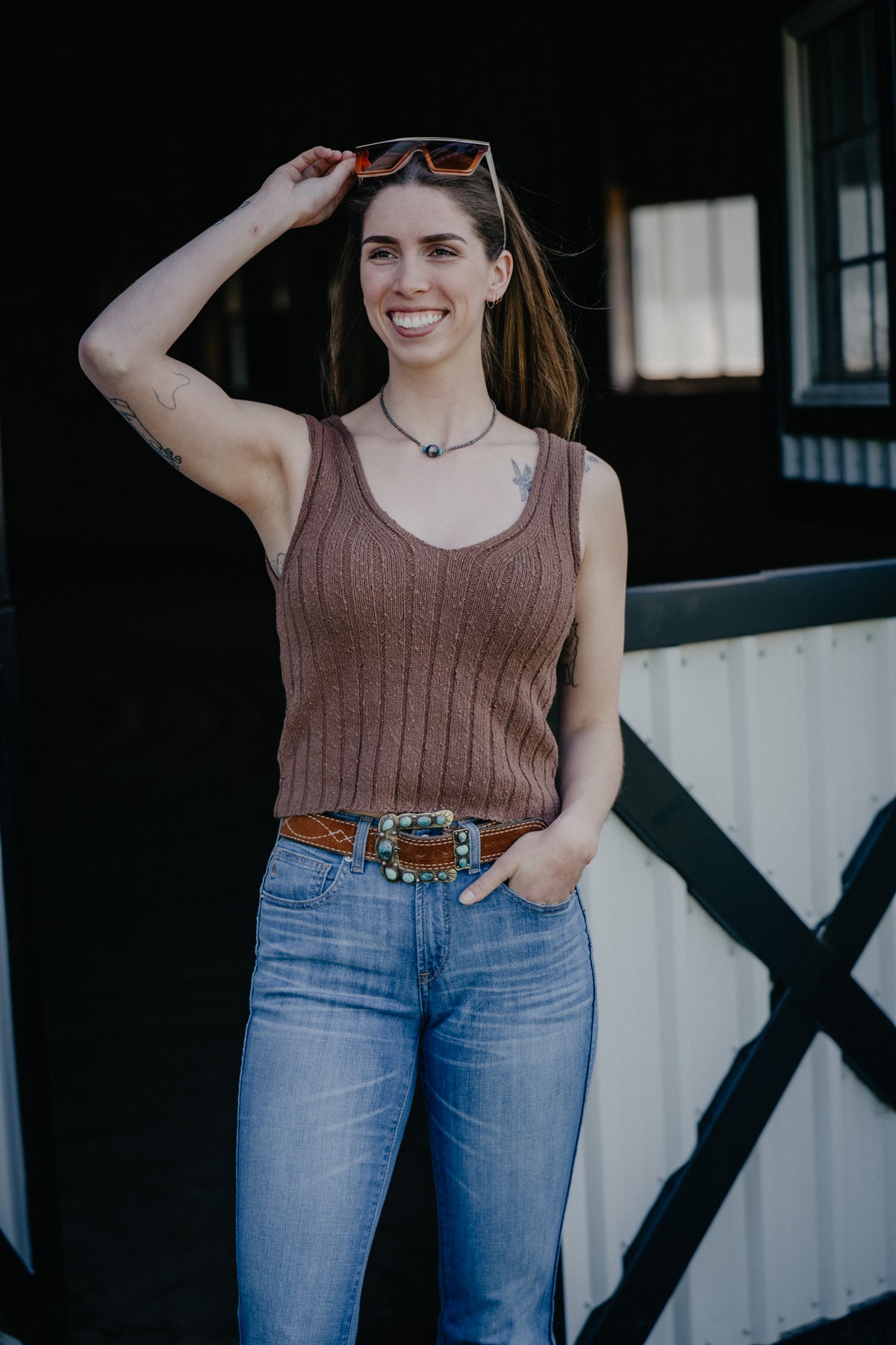 'Cottonwood' V Neck Sweater Tank by Z Supply (XS-L)